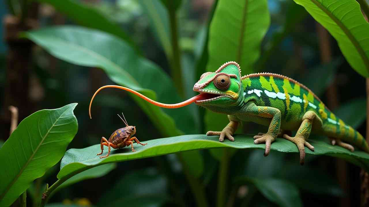 🦗 A Chameleon Diet Guide (What to Feed Your Pet Chameleon)