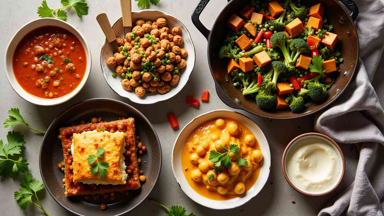 💪 5 Easy High-Protein Vegetarian Dishes (Hearty & Delicious!)
