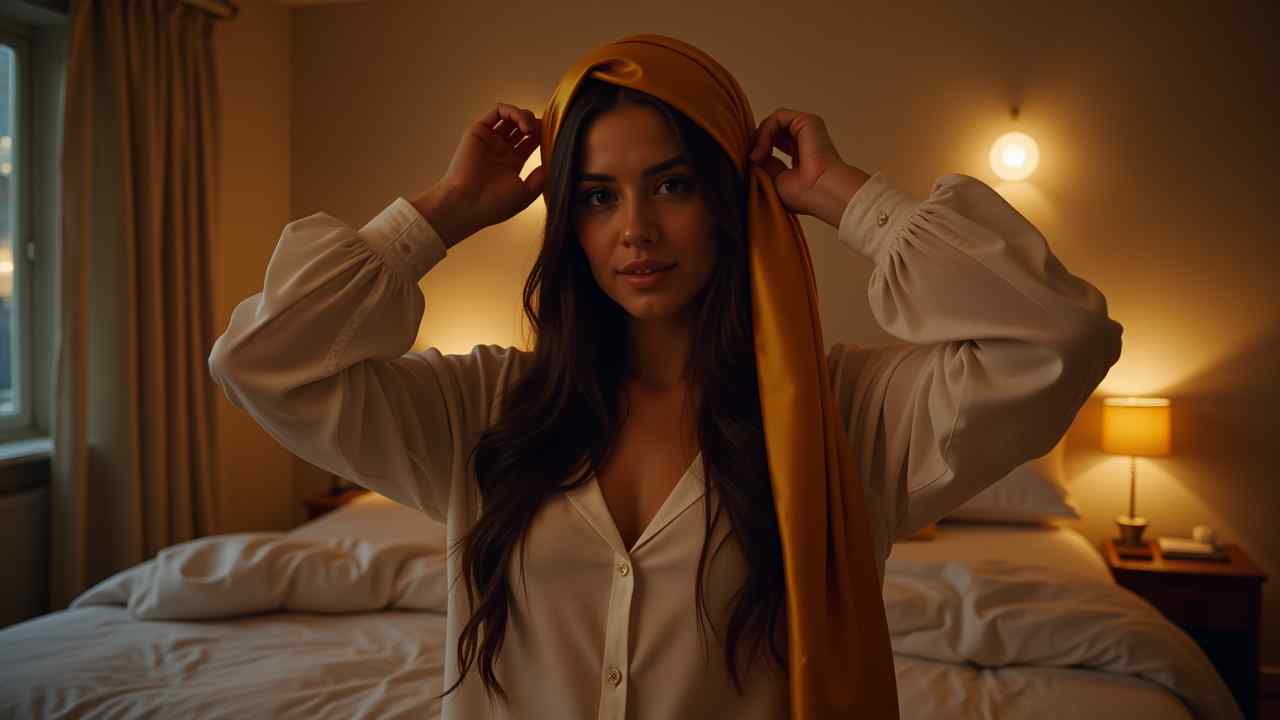 Silk Hair Scarf for Sleep 🧣✨