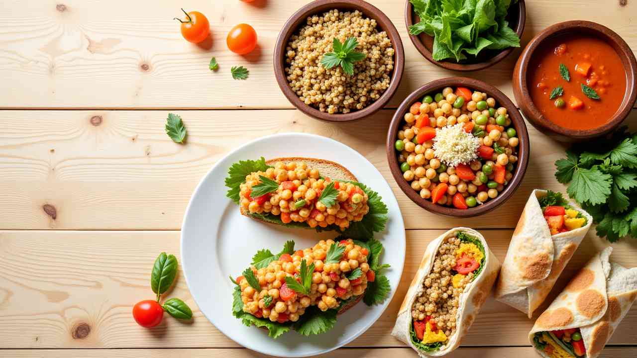 🥗 5 Easy & Delicious Vegan Lunch Ideas (Healthy & Quick!)