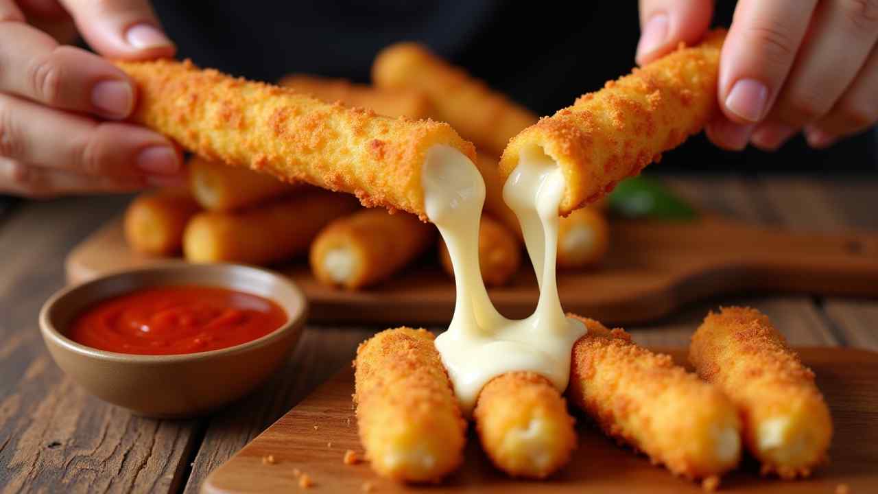 🧀 The Best Vegan Mozzarella Sticks Recipe (Crispy & Gooey!)