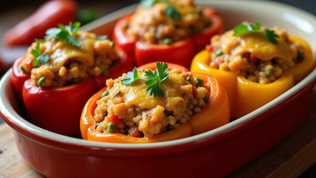 🫑 The Best Vegan Stuffed Bell Peppers (Easy & Hearty Recipe)