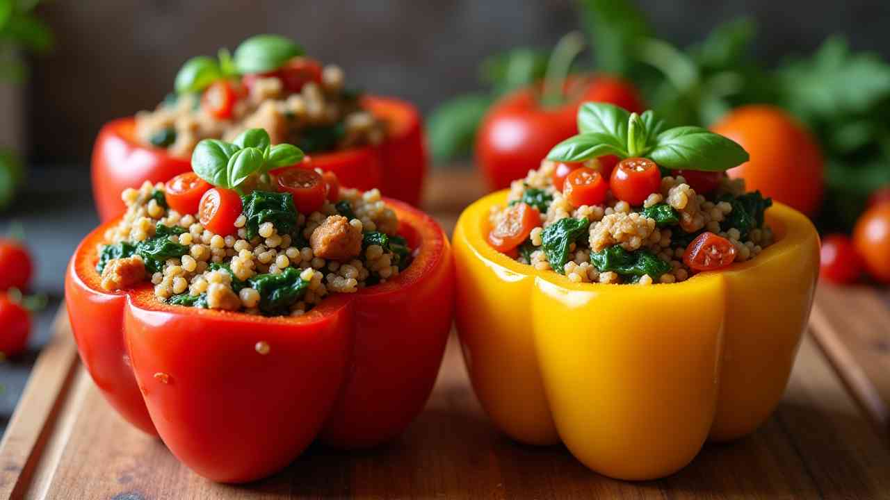 Vegan Stuffed Peppers: Mediterranean Quinoa & Lentil Recipe ๐ถ๏ธ๐ฑ