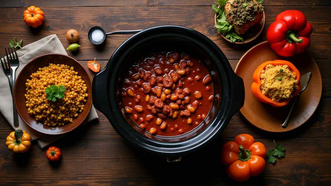 🍲 3 Cozy Vegetarian Crockpot Recipes (Easy & Flavorful!)