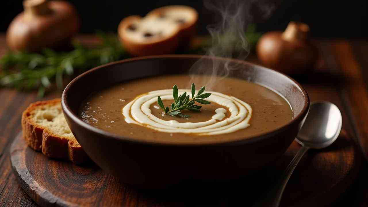 🍄 The Best Creamy Vegetarian Mushroom Soup (Easy Recipe!)