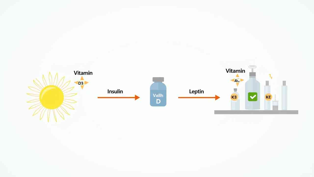 ☀️ A Guide to Vitamin D3 & K2 for Weight Loss (The Real Connection)